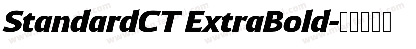 StandardCT ExtraBold字体转换